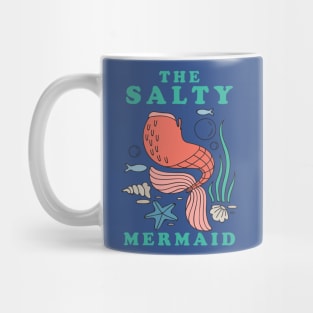 the salty mermaid vintage Mug